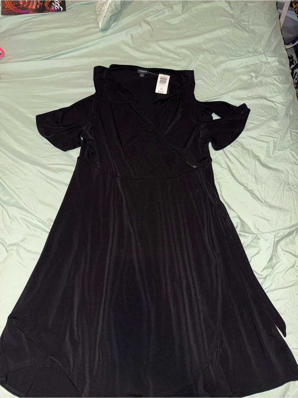 Torrid Black Cold Shoulder Dress